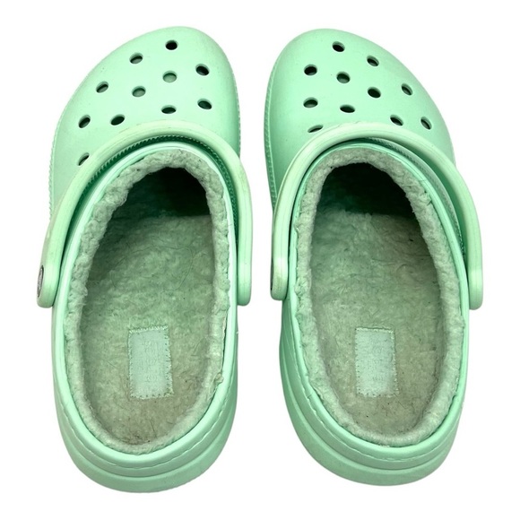 Crocs Classic Lined Comfort Clog Mint Green Casual Men’s 7 - Picture 8 of 16
